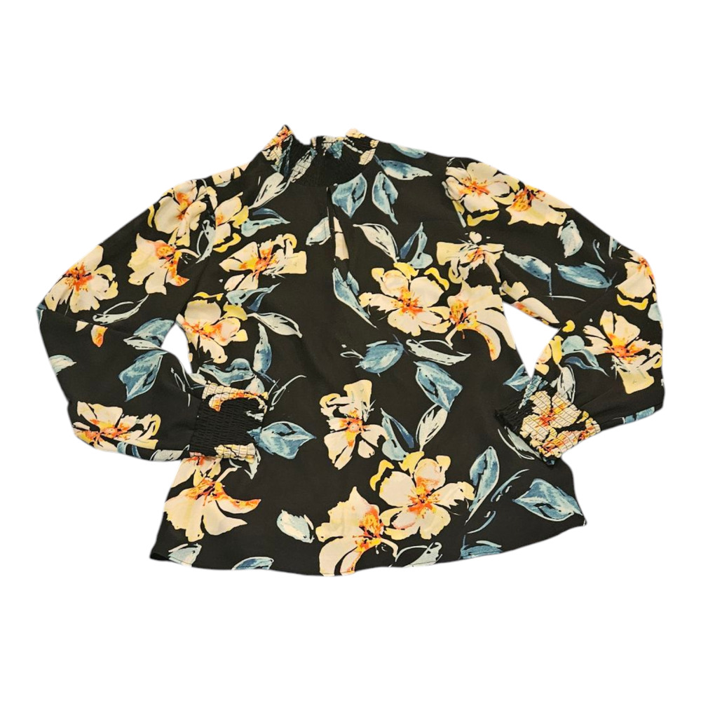 Socialite Medium Sheer Floral Long Sleeve Shirt